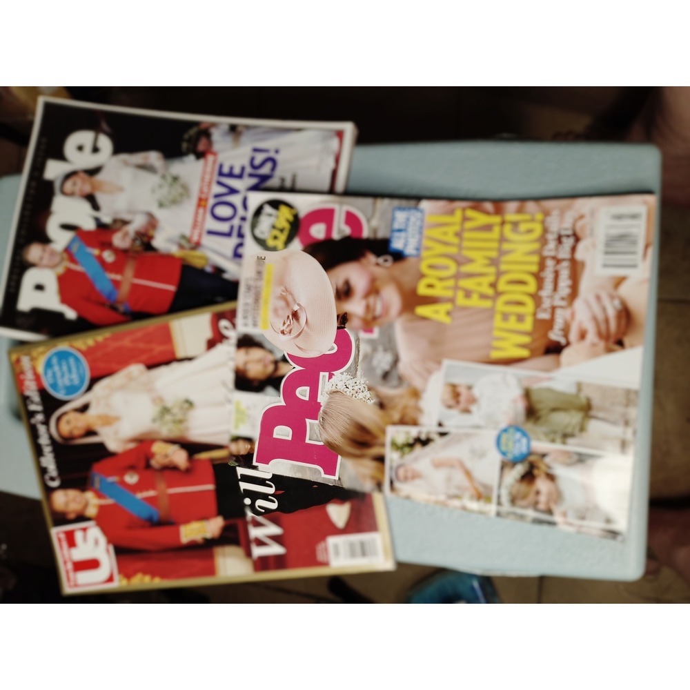 Royal Wedding Magazine Bundle People US Weekly Prince William Kate Pippa 3 Issue
